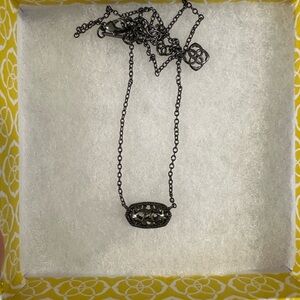 Kendra Scott Black Geometric Necklace